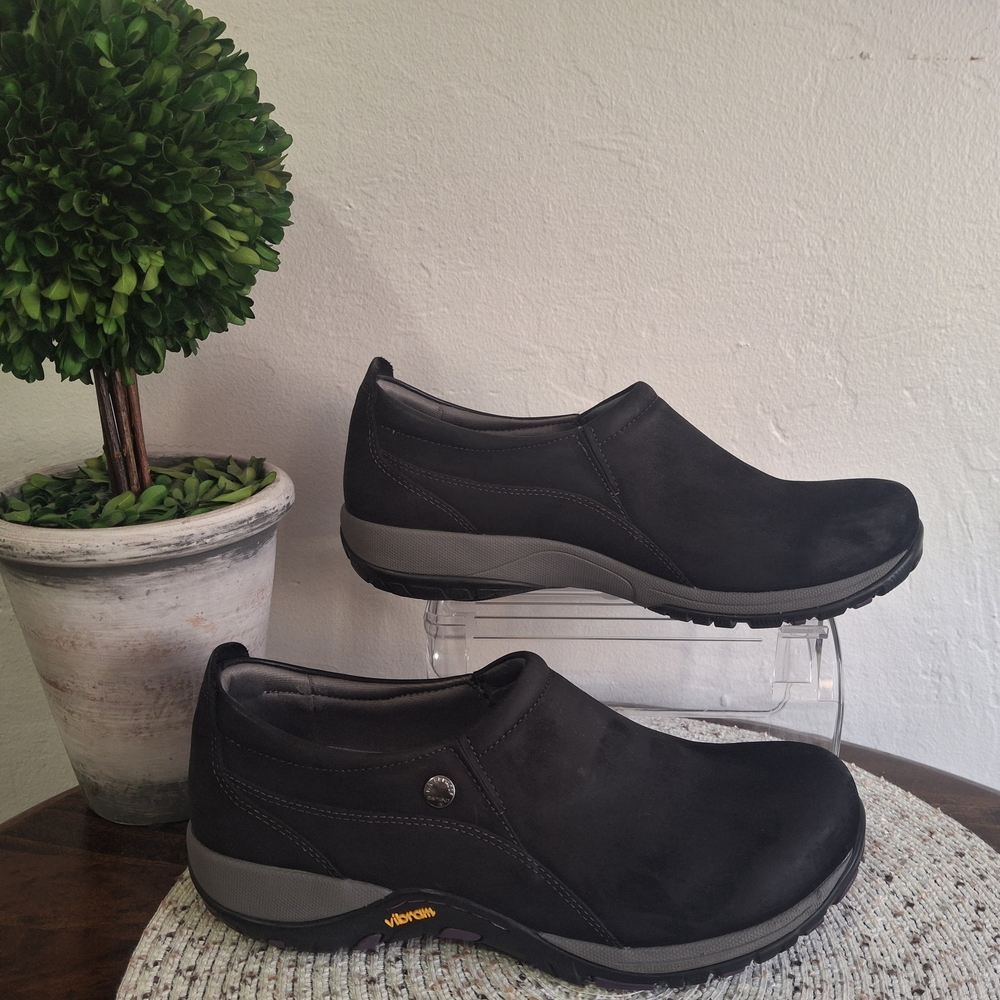 Women's Dansko Patti Black Slip-On Shoes Size 41.